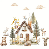 TreeBear - Waterverf Boom & Beer Muursticker